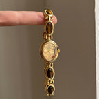 Women's Tweed Vintage Pearl Bracelet Gold-Tone Watch