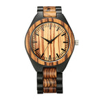 Unisex Large-Dial Vintage Wood Couple Quartz Watch