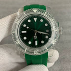 Automatic Watch 40mm Transparent Case Acrylic Crystal Luminous 8215 Movement
