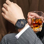 GESMART Men's Tourbillon Automatic Mechanical Watch Water Resistant Luminous