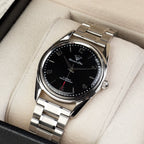 Vintage Men's Manual Wind Watch Solid Steel Bracelet 17 Jewels Shockproof