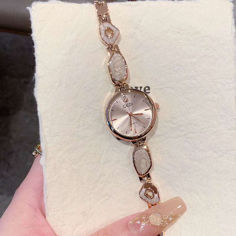 Women's Elegant Bracelet Quartz Watch, Slim Dial
