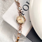 Women's Heart Rhinestone Vintage Bracelet Quartz Watch