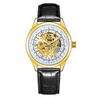 GESMART Men's Hand Winding Skeleton Mechanical Watch Casual Fashion Wristwatch