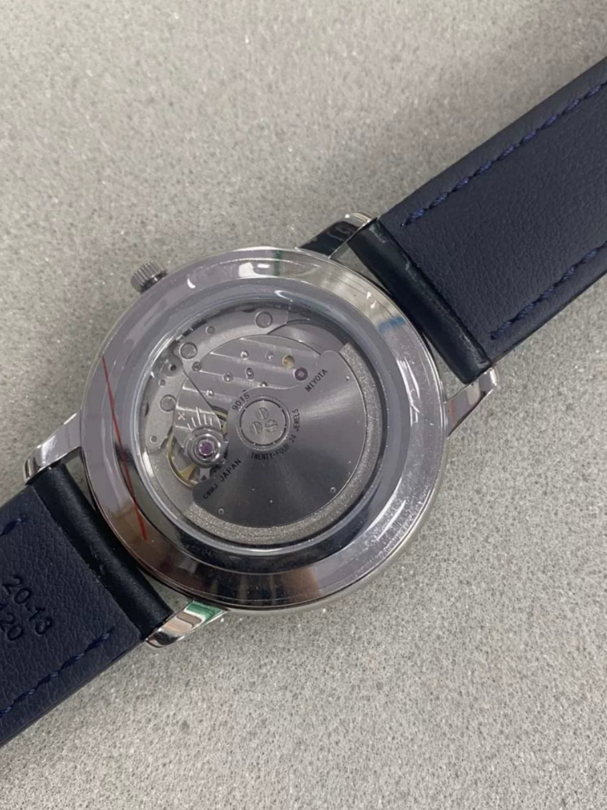 Men's 40mm Watch Polished Stainless Steel Case Miyota 9015 Movement