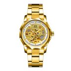 GESMART Men's High End Automatic Mechanical Watch Polygon Shape Dial Fashion Wristwatch