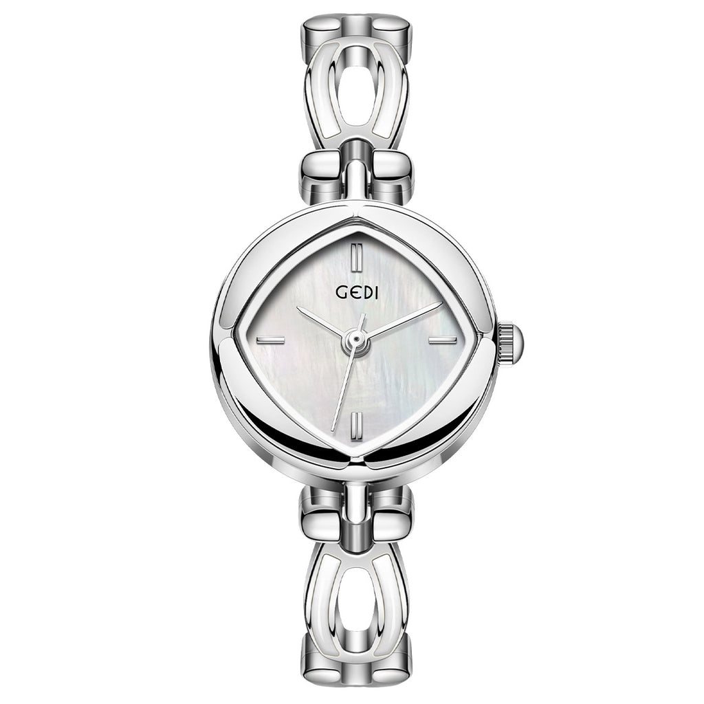 Women's Rhombus Mother-of-Pearl Vintage Bracelet Quartz Watch