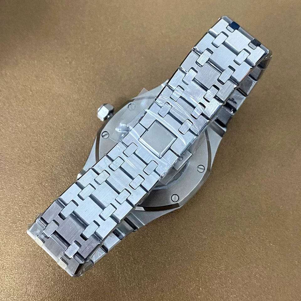 No Logo 41mm Automatic Watch Steel Case Bracelet Sapphire Crystal NH35