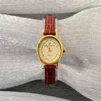 Xi'an Butterfly Ladies Quartz Watch Imported Movement Cowhide Strap Vintage