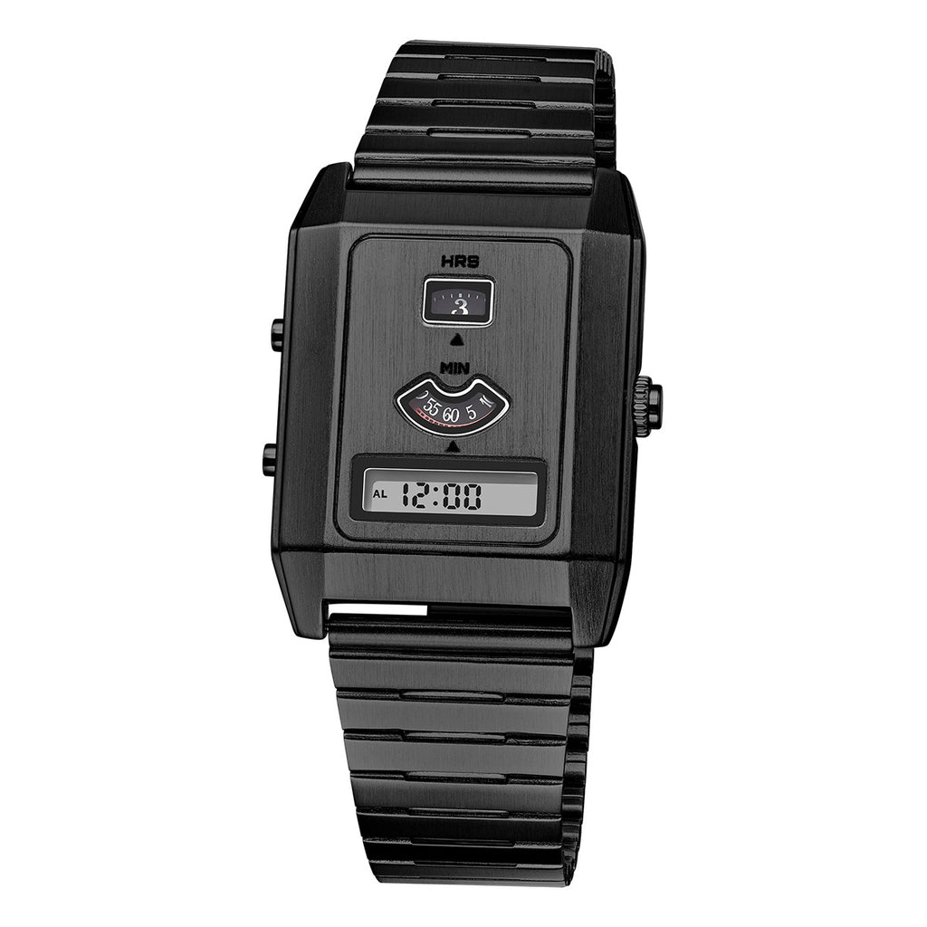 Unisex Square Dual-Display Waterproof Quartz Watch, Model 0331