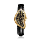 GESMART Men's Y2K Alien Shape Melting Distorted Quartz Watch Fashion Premium Niche Design Wristwatch