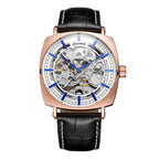 GESMART Men's New Skeleton Automatic Mechanical Watch European American Style Casual Fashion