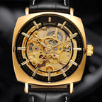 GESMART Men's New Skeleton Automatic Mechanical Watch European American Style Casual Fashion
