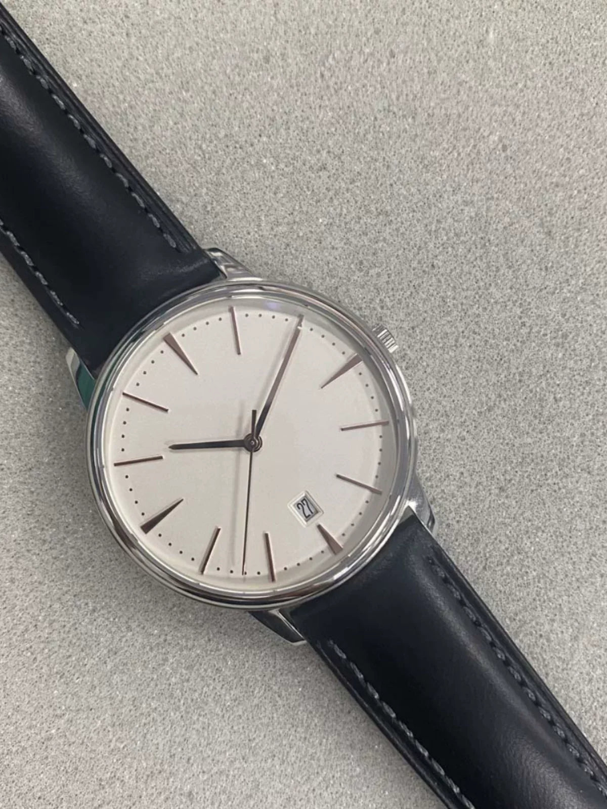 Men's 40mm Watch Polished Stainless Steel Case Miyota 9015 Movement