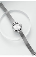 GESMART Women's Small Square Mesh Band Quartz Watch Slim Strap Minimalist Student Ladies Wristwatch