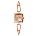 GESMART Women's Small Square Bracelet Quartz Watch Minimalist Niche Design Vintage Style