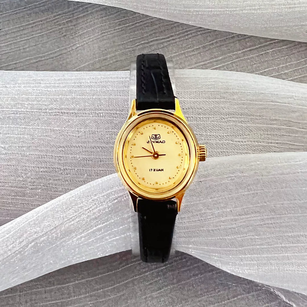 Golden Anchor Ladies Manual Wind Mechanical Watch Vintage 90s Student NOS