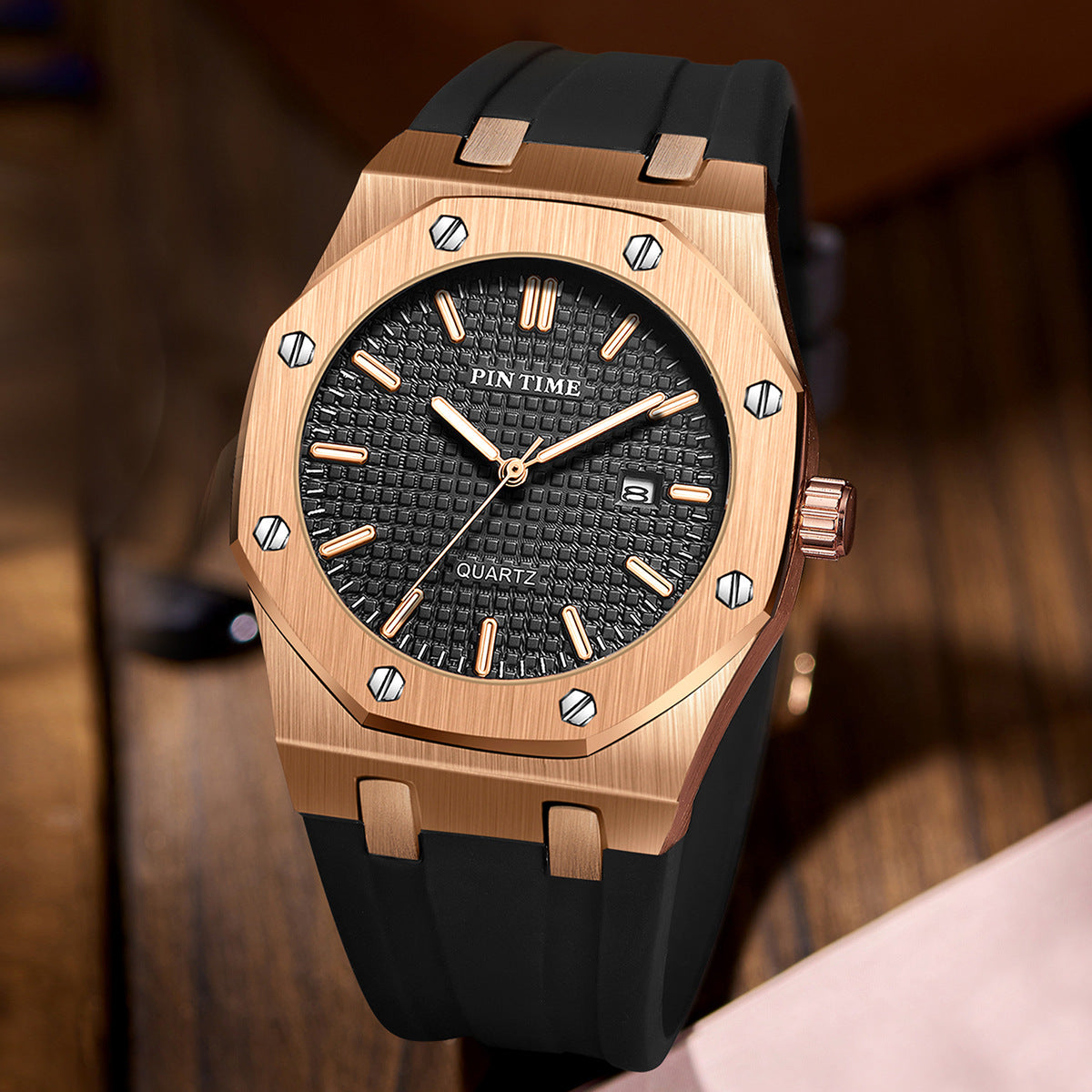 GESMART Men's Outdoor Sports Quartz Watch Large Dial Multifunction Casual Fashion