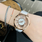 Women's Flowing-Sand Steel Ceramic Fashion Watch