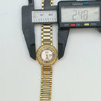 HAIDA Two-Tone Vintage Quartz Watch Round Glass Crystal NOS Third Factory