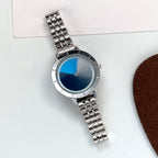 GESMART Women's Steel Band Quartz Watch Gradient Dial Fashion Premium Design Ladies Wristwatch