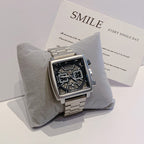Unisex Vintage Large-Dial Multi-Function Chronograph Watch
