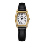GESMART Women's Vintage Tonneau Shape Quartz Watch Fairy Style Minimalist Casual Fashion Ladies Wristwatch