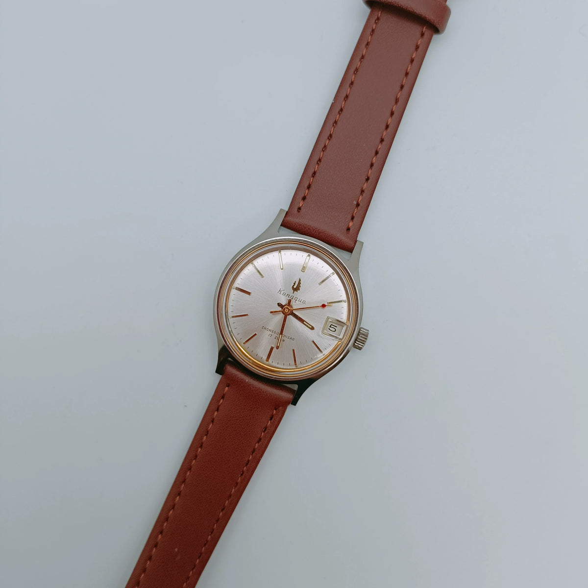 Peacock Manual Wind Mechanical Unisex Watch Date Vintage 90s NOS Liaoning