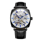 GESMART Men's New Skeleton Automatic Mechanical Watch European American Style Casual Fashion