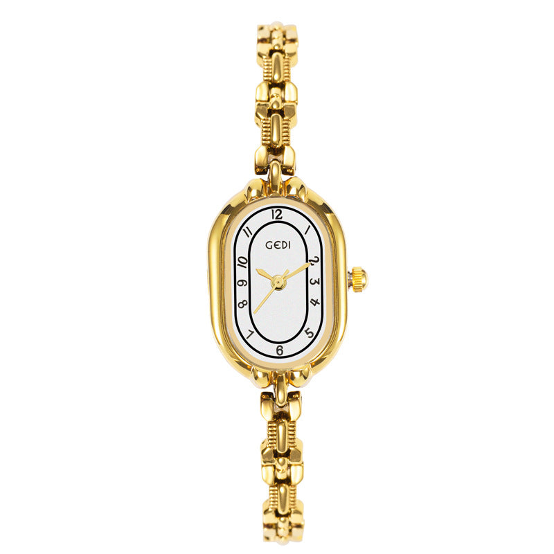 Women's Literary Vintage Gold-Tone Bracelet Quartz Watch