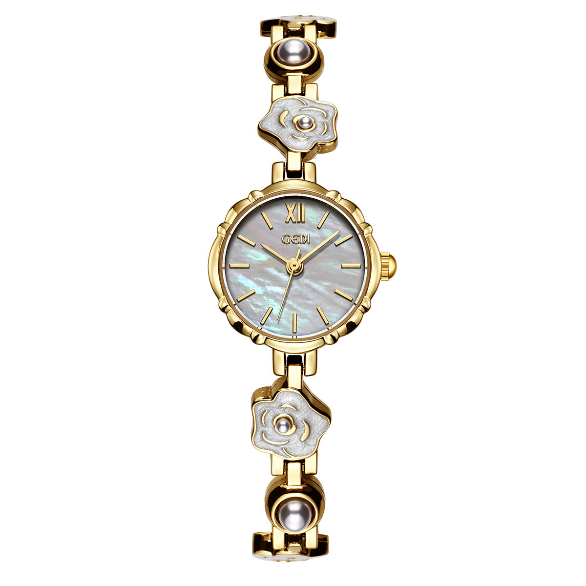 Women's Vintage Camellia Bracelet Quartz Watch