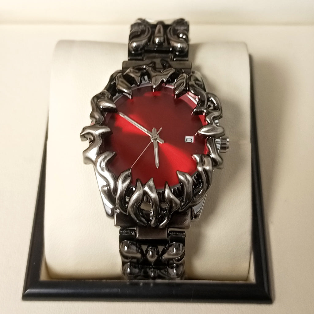 GESMART Men's Y2K Claw Shape Quartz Watch Retro Fashion Alien Design Trendy Niche Wristwatch