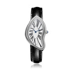 GESMART Men's Y2K Alien Shape Melting Distorted Quartz Watch Fashion Premium Niche Design Wristwatch