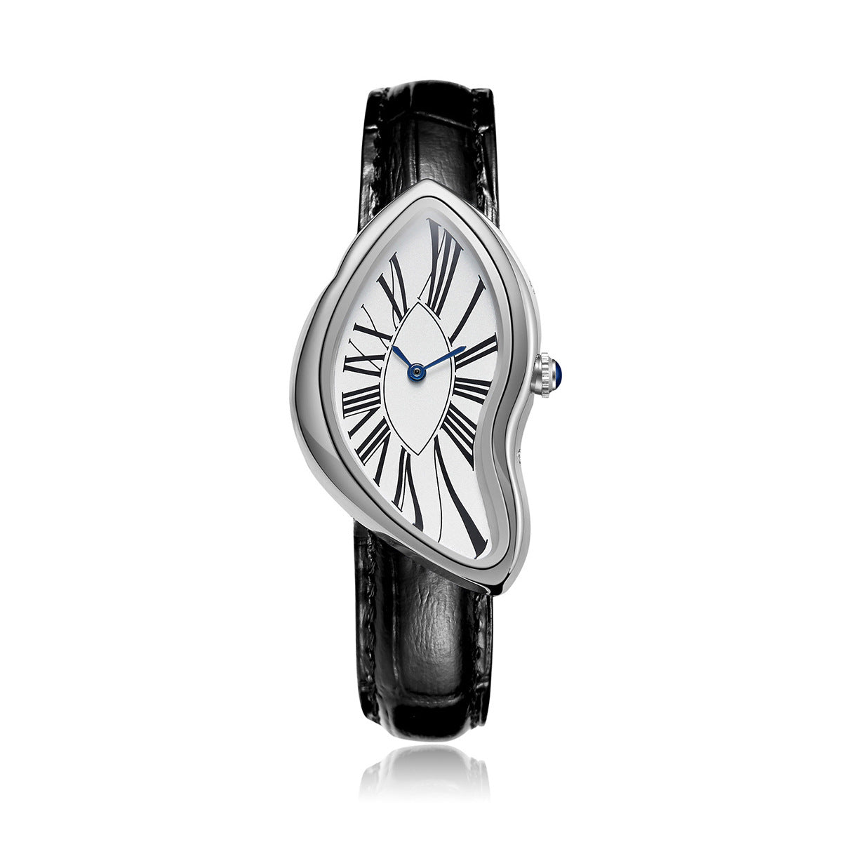 GESMART Men's Y2K Alien Shape Melting Distorted Quartz Watch Fashion Premium Niche Design Wristwatch