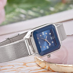 GESMART Women's Square Quartz Watch Personality Trendy Casual Versatile Ladies Wristwatch
