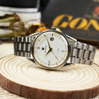 Vintage Diamond Brand Manual Wind Mechanical Watch Steel Bracelet 17 Jewels NOS