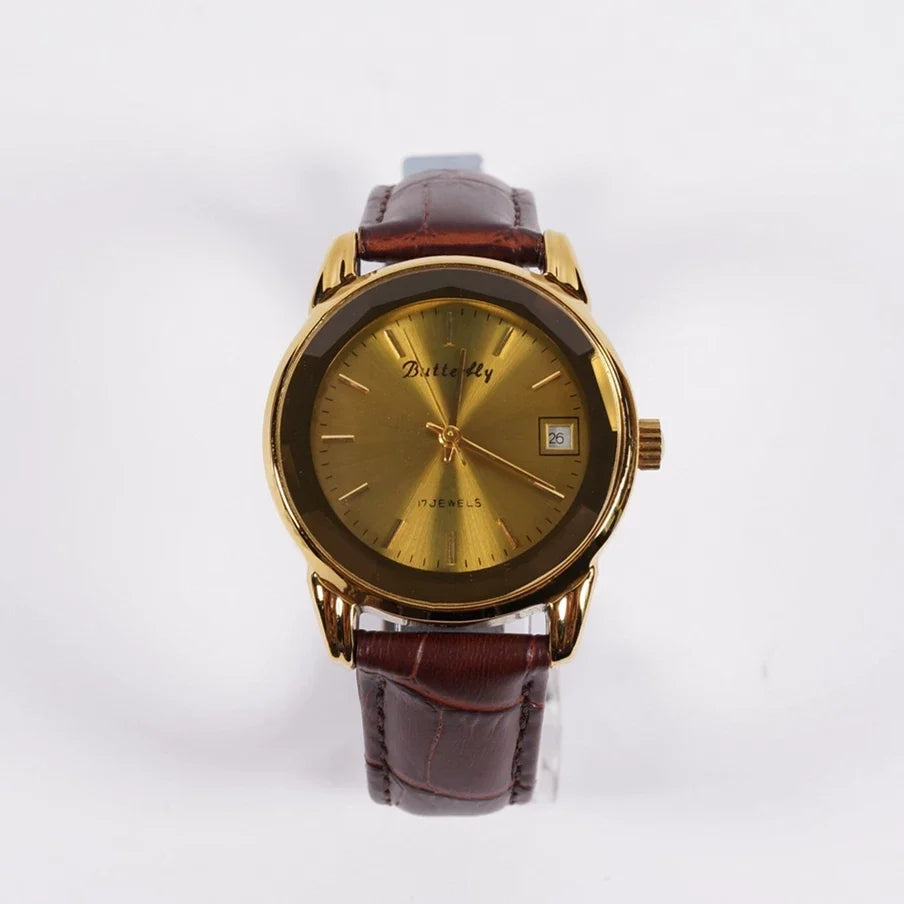 Vintage Xi'an Butterfly Men's Manual Wind Mechanical Watch Retro NOS Student