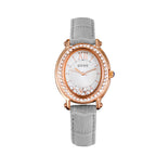 Women's Vintage Full-Rhinestone Leather-Strap Waterproof Watch
