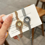 Women's Gold Chain Vintage Small-Dial Quartz Watch