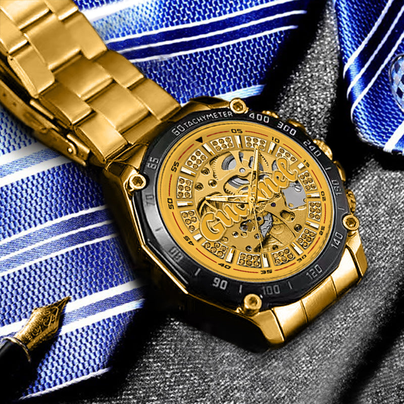 GESMART Men's Automatic Mechanical Watch European American Style Fashion Trendy