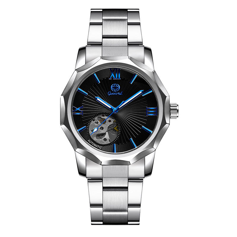 GESMART Men's Polygon Shape Dial Automatic Mechanical Watch European American Fashion