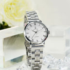Chunlei Ladies Mechanical Watch Exhibition Back Solid Steel Bracelet Fashion