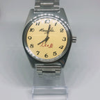 People's Daily 7120 Manual Wind Watch 19 Jewels Steel Arabic Dial Vintage