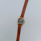 Baoshihua Ladies Mechanical Watch Blue Dial Square Vintage Original NOS