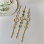 Women's Jade Peace-Buckle Bracelet Vintage Quartz Watch