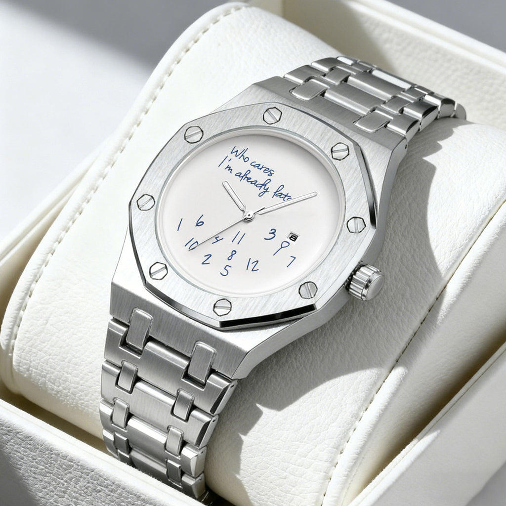 Men's Minimalist Quartz Watch with Steel Band