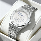 Men's Minimalist Quartz Watch with Steel Band