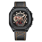 GESMART Men's Square Quartz Watch Luminous Water Resistant Premium Casual Wristwatch