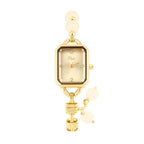 GESMART 2024 New Crystal Stone Bracelet Watch for Women Compact Exquisite Luxury Style Elegant Wristwatch