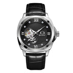 GESMART Men's Automatic Mechanical Watch Diamond Studded Luminous Creative Business Fashion